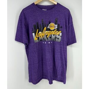 Blue 84 Los Angeles Lakers Shirt Mens XL Purple Graphic Tee NBA Basketball Fan